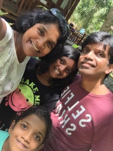 Ananya with her Family