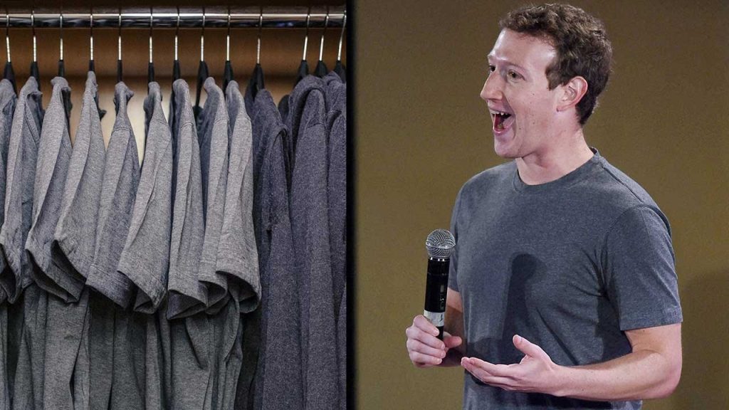 Mark Zuckerberg claimed that having several tees of the same colour in his wardrobe simplified it for him. He could just pick one and go.
